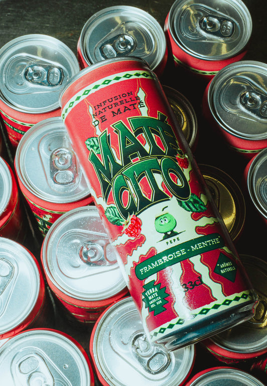MATÉCITO FRAMBOISE-MENTHE CANETTE (x12)